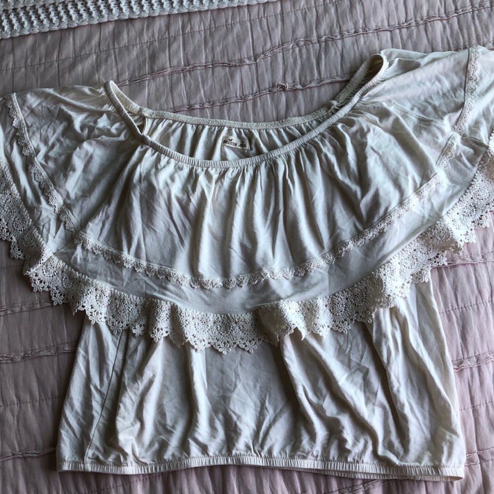 Hollister off the shoulder blouse.